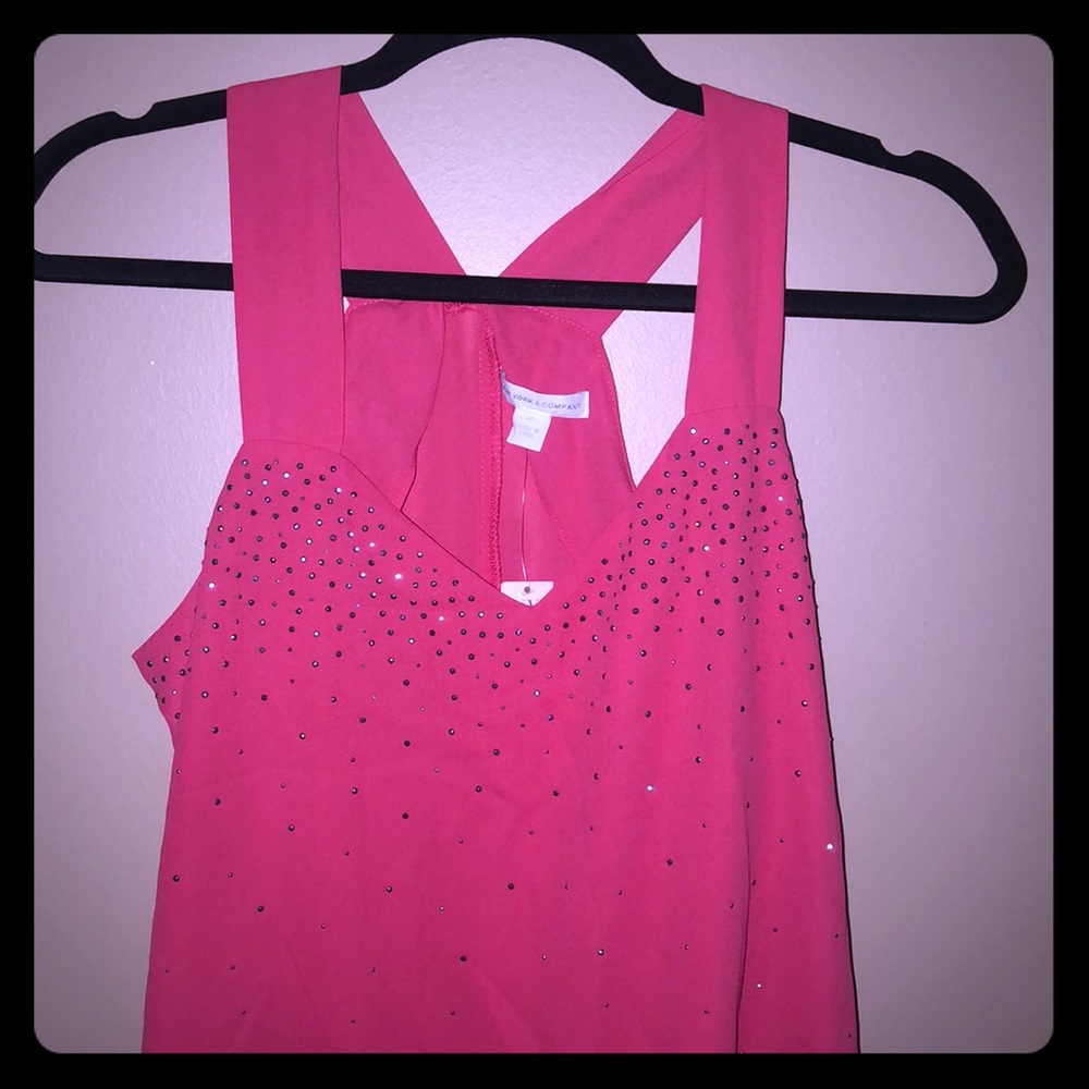 Pink sparkly top ! :)